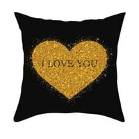 Bacite kućni dekorativni jastuk Valentinovo Couch Cover Dekorativni dan Sretan za kauč kafere za kućište