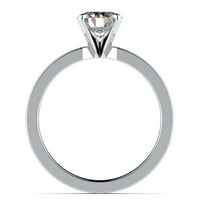 Carat Round Cut Moissine u 14k bijeli zlatni pasijans Dijamantni prsten za angažman dijamantski prsten