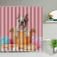 Zavjese za tuširanje za životinje 3D tiskano kupatilo dekor vodootporan poliesterski krpa za zavjese