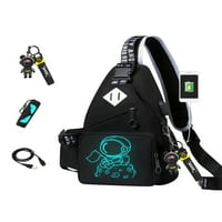 Muške modne USB port Satchel Dječaci Izdržljivi messenger torba casual Travel Sports Torba na ramenu