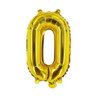 Broj nula balona žuto zlatni broj balon 32 folija mylar žuti zlatni balon
