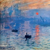 Cafepress - Claude Monet utisak Sunrise - Jedinstvena zavjesa za tuširanje 70 72