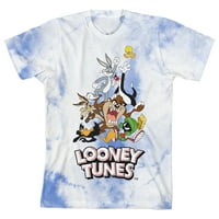 Bioworld Looney Tunes Grupa na plavom oblaku Omladišne ​​Tee -XL