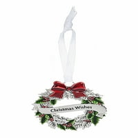 Božićni ornament vijenca: Božićne želje - Ganz