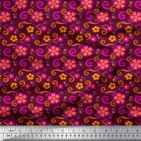 Soimoi velvet tkanina Torbice i cvjetna umjetnička ispis tkanina od dvorišta široko