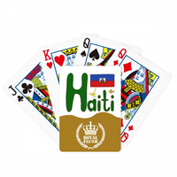 Haiti Nacionalna zastava Red Blue uzorak Royal Flush Poker igra igra