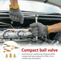 6-komadni rashladni spremnik Kutni kuglični ventil Automobilski materijal za zamjenu za izmjeničnu zaštitu