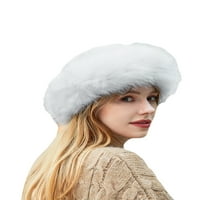 Mialoley za odrasle unise zimskih kapa, vanjski univerzalni čvrsti boli meko topli flaffy beanie šešir