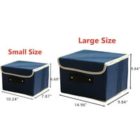 Yipa Sklopivi tkanini kocke za skladištenje kutije za kutije velike veličine Sklopivi organizator za