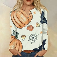 Ženska modna casual okruglica s dugim rukavima s dugim rukavima, majica