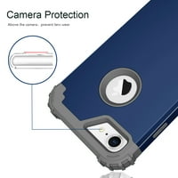 Dteck iPhone Case, Dteck Heavy Dvostruki sloj Čvrsto zaštitni poklopac na papiru za Apple iPhone 8,
