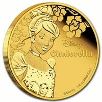 Niue oz Otporno na zlato $ Disney princeze Pepeljuga
