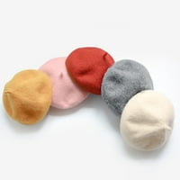 Anvazise dječji šešir slatka meka čvrsta boja drži toplu kapu za bebe za ležerne