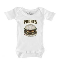 Dojenčad sitni otvor bijeli San Diego Padres Burger Bodysuit