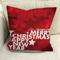 OPVISISE božićni jastučnice Xmas Element Dekorativni poliester Santa Claus Backing Jastuk za odmor za