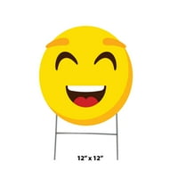 Emoji osmijeh ikona za lice za dvorište
