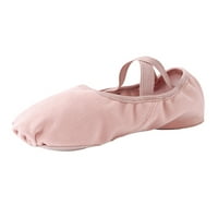 Baletne cipele Soft Canvas Dance Split Sole Plesni papuče za djevojke za odrasle žene, baletna ružičasta