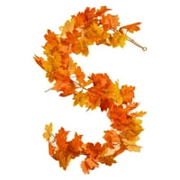 Fall javorov list vijenac - umjetni jeseni lišće Garland Jesenski ukras za kućnu vjenčanje Halloween