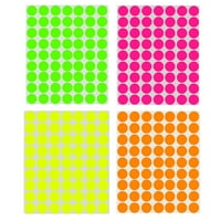 Circle Dot naljepnice Okrugle etikete svijetle oznake kodiranja neona boja