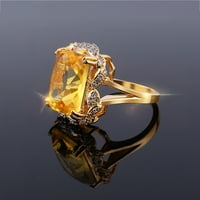 Miyuaadkai prstenovi Poklon personalizirani ženski full dijamantski mikroinlaid metalni circon prsten
