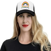 Kapu za kamiondžija, podesiva mrežasti gej ponos rainbow bejzbol kapa, vanjski ribolovni šešir za muškarce