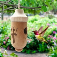 Hranilica, Hummingbird Kuća na otvorenom Viseće drvene hranilice za ptice drvena Hummingbird House