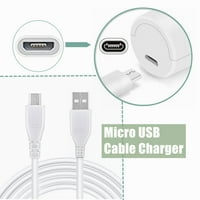 Na 5ft bijeli mikro USB kabl za punjenje kabela za prijenosnu prenosnički kabel za napajanje za Xleader