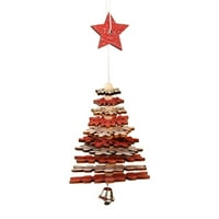 Božićni ukrasi drveni višeslojni božićni pleteni privjesci Kreativni božićni ukrasi