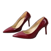 Eloshman ženske zabavne vjenčane cipele Stiletto visoke cipele s visokom petom cipele cipele crvene