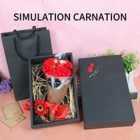 Jeashchat sapun cvijet poklon bo simulacijski karanfil sapun za kupanje poklon za majčin dan Valentinovo godišnjica vjenčanica