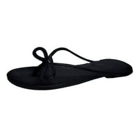 DMQupv sandale za žene klinaste papuče sa pločama sa bowknot veličine donje ženske ženske sandale klizanje