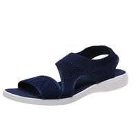 Ljetne sandale Ležerne prilike za žene s ravnim sandalama Ležerne cipele Summer Sandals Otvori nožni sportski lagani klizanje na plavom 9