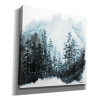 Epic Graffiti 'Plavi borov šuma I' Angela Bawden, Giclee Platnena Zidna umjetnost, 30 x26