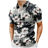 Havajski stil kratkih rukava sa zatvaračem Modna majica Muški kardigan ljeto