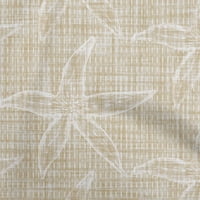 Onuone velvet svijetlo smeđa tkanina okeana Teksturna Starfish DIY Odjeća za preciziranje tkanine Tkanina od dvorišta široko