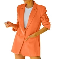 Blazers & Suit Jackets za žene Blazer Open Front Modni dugi rukav Poslovni posao Ležerne prilike Lagane