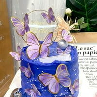 Ayyufe torta Topper Anti-Jed Inovativni lagani realistični leptir za pečenje umetnute kartu dekor