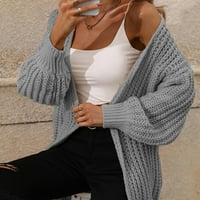Riforla dame 'jesen zimska dugačak kardigan čvrsta boja modni casual pleteni džemper kardigani za žene