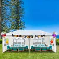 10'x20 'vanjski šator za zabavu s uklonjivim bočnim zidovima, vodootporan nadstrešnicu vrtni vjenčani sjenica, bijela