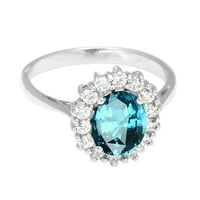 Yubnlvae prstenovi Pribor bijeli vjenčani kameni prsten za angažman ručno rađeni poklon nakit nakit minđuše