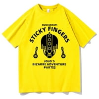 JhpkJanime Jojo's Bizarre Avantura Bucciarati Ljepljivi prsti Grafički majica Muškarci Žene Modne majice