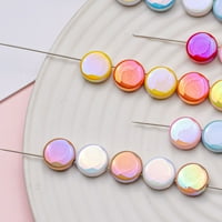 Feildoo krug u obliku akrilnih perlica, 11.3 * Šarene perle, za diy nakit narukvica Naušnica Ogrlice za obnavljanje zaliha, z # bijela