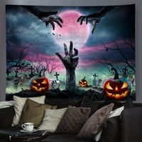 Goory Halloween Fantasy Bohemian Seedpread Loball Pozadina TRIPPY TAPESTRY Šarena umjetnost Print Spavaća