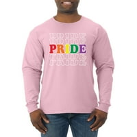 Rainbow LGBTQ gay ponos ponovio je LGBT pride majica dugih rukava, Heather Crna, velika
