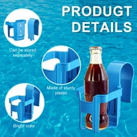 Držač kupa u bazenu YCOLEW, plastika iznad držača čaša za pozemlje sa kukom za bazen Nosilac šalice
