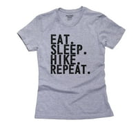 Jednostavno jedenje pješačenja za spavanje Ponovo planinarenje Love Ženska pamučna majica