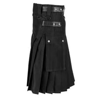 Feiboyy muns Vintage Kilt Scotland Gothic Fashion Kendo džepne suknje Scottish odjeća