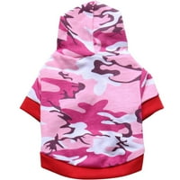 Park Christmas Hoodie Camo pseće rube za pse za male srednje velike pse