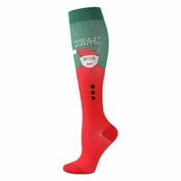 Božićne čarape za teleće čarape dugačke cijevi čarape za koljenje svijetle tajice hrvačke tajice