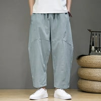 Muška proljetna ljetna kaskalna pamučna pantalona za pamučne pamučne pamučne hlače